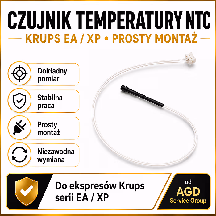 Czujnik temperatury NTC bojlera ekspresu Krups EA XP prosty