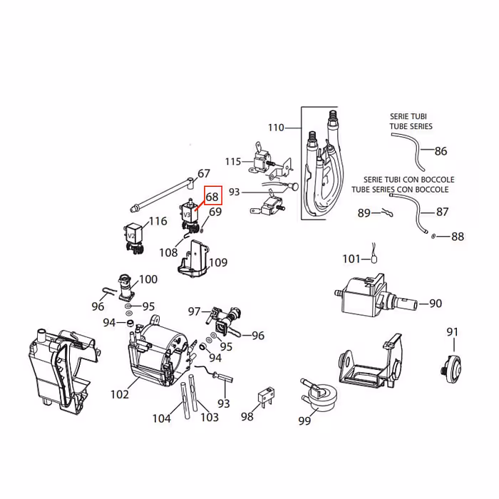 Elektrozawór do Ekspresu DeLonghi - Zamienna Część 5213218371 - AGD Group Łódź