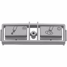 Przyciski do ekspresu Jura z metalicznym wykończeniem i wydrukowanymi symbolami