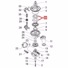 Żarno młynka ceramicznego do ekspresów Saeco Gaggia Philips 996530016342 — zdjęcie 2