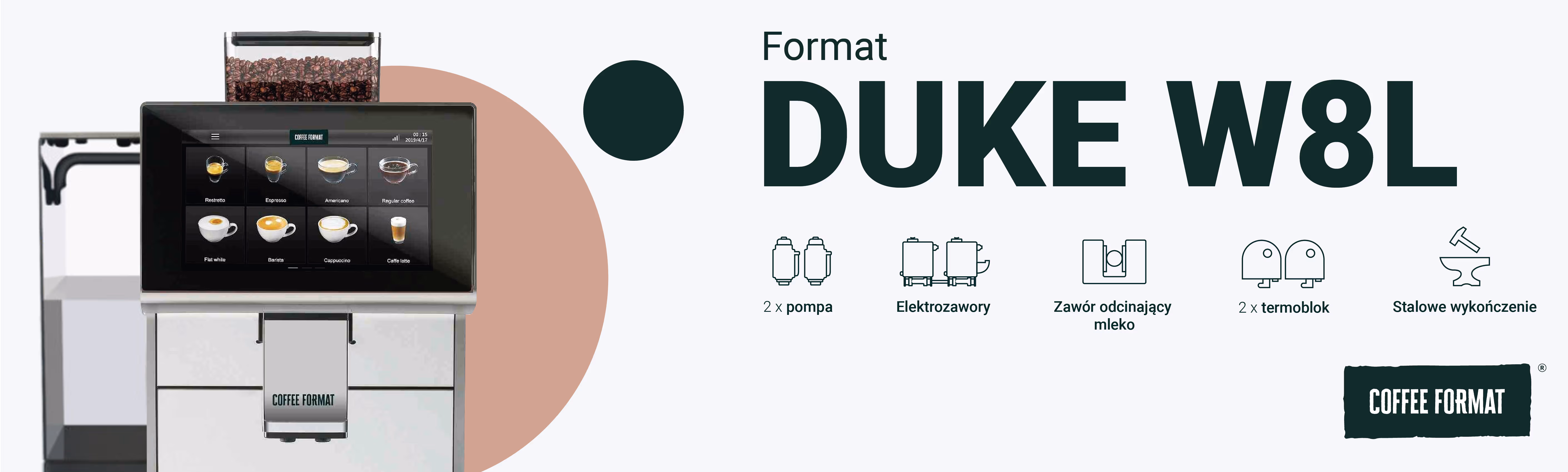 Coffee Format DUKE W8L – flagowy ekspres premium z waterline