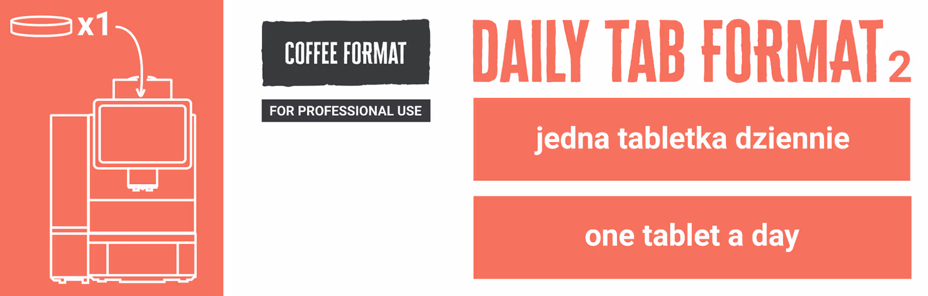 Piktogram GHS — ostrzeżenie Daily Tab Format PRO 2.0 (2g x 100)