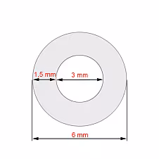 Wąż silikonowy 3×1,5×310mm 62627 — zdjęcie 2