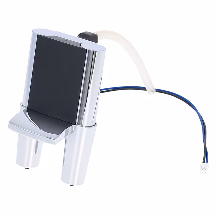 Chromowany wylewak do kawy Jura z kablem i wężem silikonowym