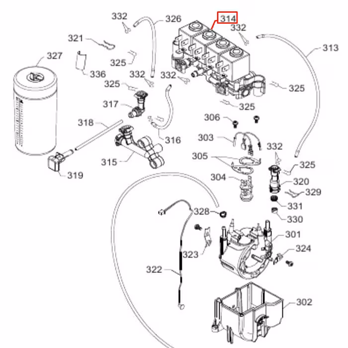 Zespół elektrozaworów do ekspresu Saeco 421945025022 - AGD Group Łódź