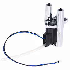 Chromowany wylewak do kawy Jura z kablem i wężem silikonowym — zdjęcie 3