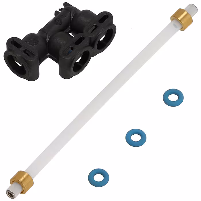 Oryginalne złącze płynowe z wężem i uszczelkami do termobloku