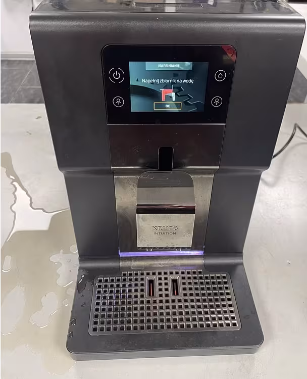 Usuwanie wycieków ekspresu do kawy Krups - serwis AGD Group Łódź