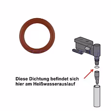 Uszczelka dyszy DeLonghi — zdjęcie 2