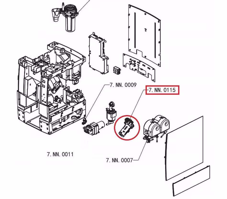 Silnik zaparzacza 7NN0452 Dr. Coffee, Coffee Format – F10, F11, F12, M12, SEED, BLOOM — miniatura 4