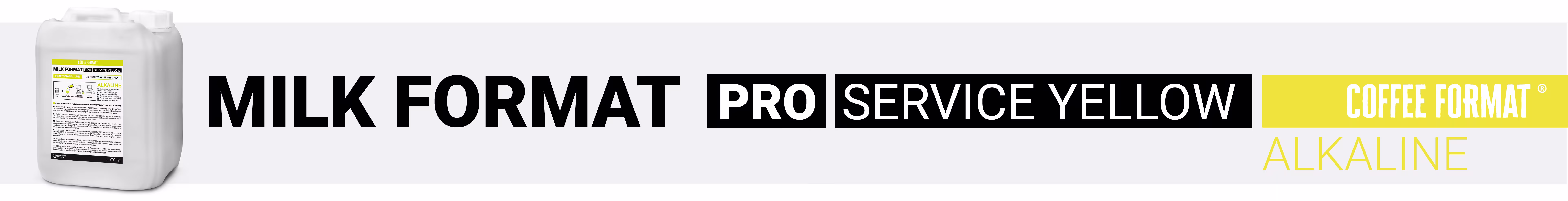 Coffee Format Milk Format PRO SERVICE YELLOW 5L — Coffee Format