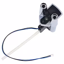 Chromowany wylewak do kawy Jura z kablem i wężem silikonowym — zdjęcie 4