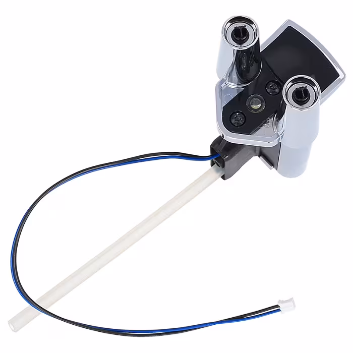 Chromowany wylewak do kawy Jura z kablem i wężem silikonowym — zdjęcie 4