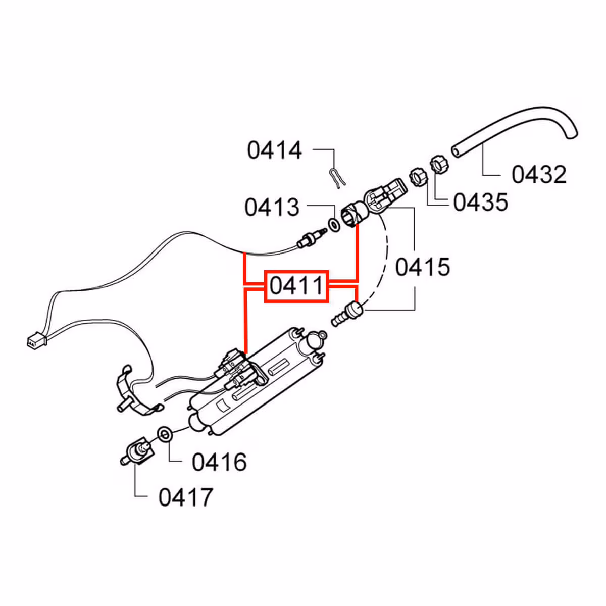 Grzałka przepływowa do ekspresu Bosch Siemens 12004535 - AGD Group Łódź