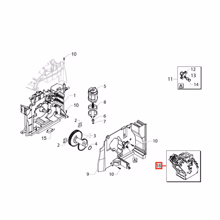 Zaparzacz do ekspresu SAECO Minuto, Intelia, Syntia, Moltio 421944093343 — zdjęcie 5