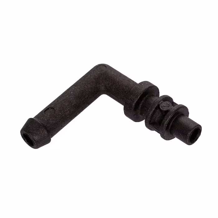 Fluid-Nippel L-Form 90°