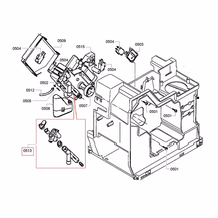 Zawór spustowy przekładni do ekspresów NIVONA, MELITTA, MIELE, Bosch, Siemens — zdjęcie 2