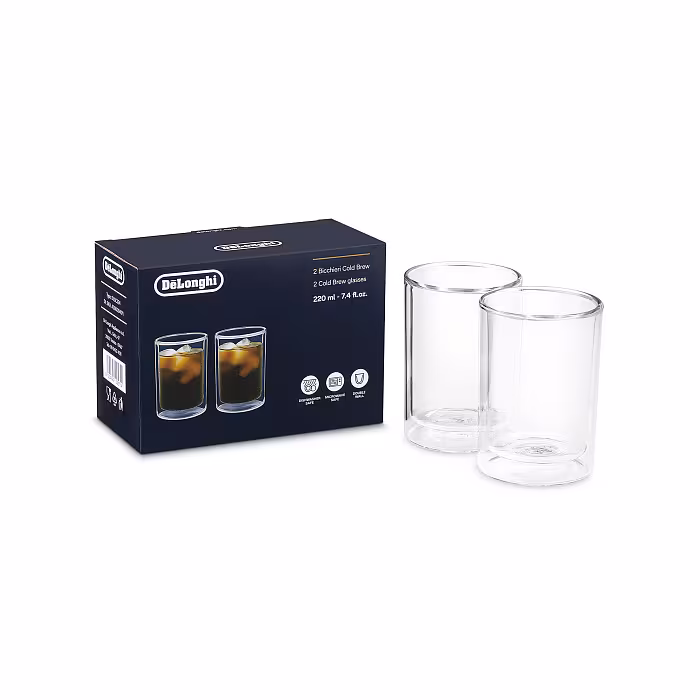 Szklanki Termiczne DeLonghi DLSC324 do Cold Brew, 220ml - AGD Group Łódź