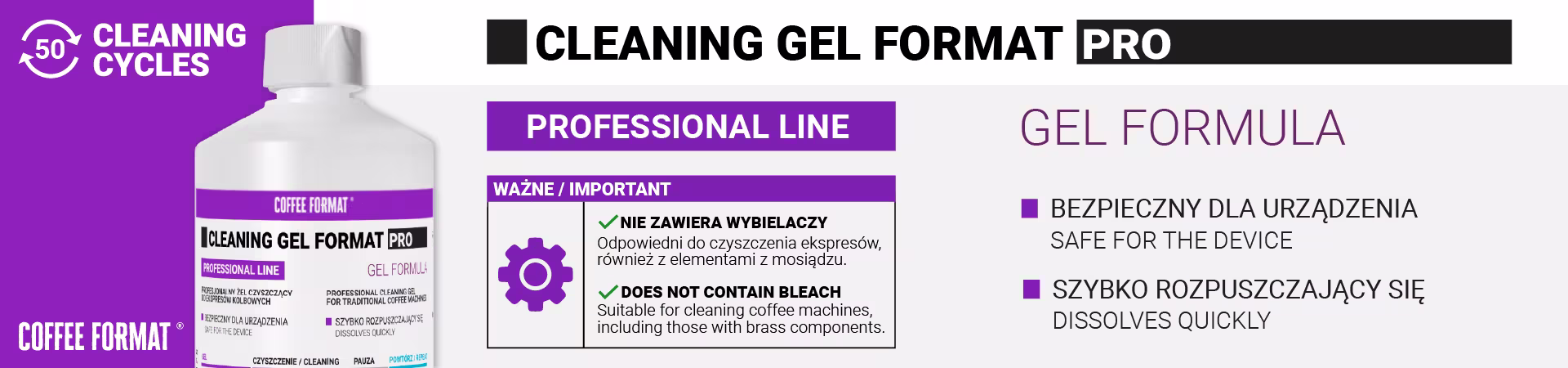 Coffee Format Cleaning Gel Format PRO 1000ml — Coffee Format