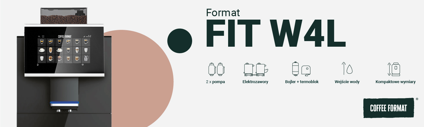 Coffee Format FIT W4L BLACK – najmniejszy ekspres HoReCa Coffee Format FIT W4L BLACK – najmniejszy ekspres HoReCa