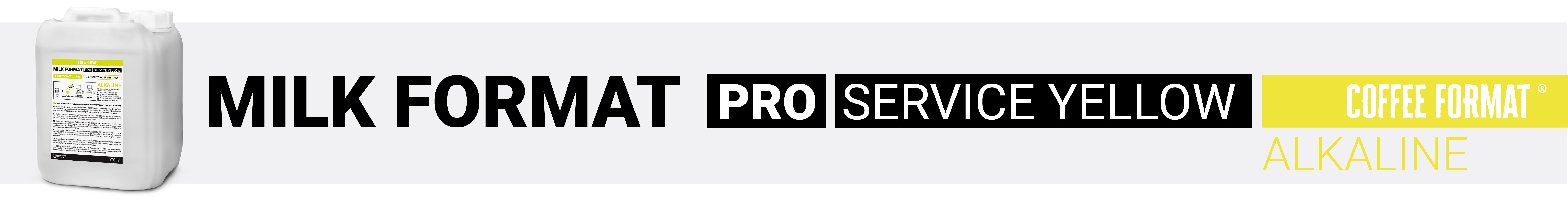 Coffee Format Milk Format PRO SERVICE YELLOW 5L — Coffee Format Coffee Format Milk Format PRO SERVICE YELLOW 5L — Coffee Format