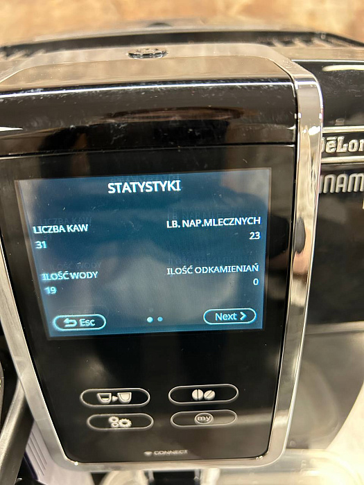 Automatyczny ekspres ciśnieniowy De'Longhi Dinamica ECAM370.85.B (Egz. #2) — zdjęcie 6 — zdjęcie 7
