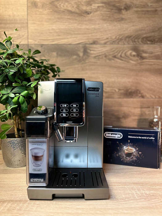 Automatyczny ekspres ciśnieniowy DeLonghi Dinamica Plus ECAM 370.95.T - AGD Group Łódź