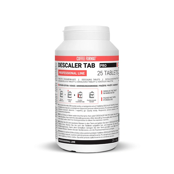 Odkamieniacz Coffee Format Descaler Tab Format PRO 25 x 16g — Coffee Format