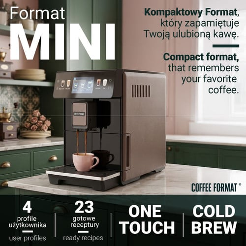 Coffee Format MINI BROWN - Ekspres do kawy — zdjęcie 2 Coffee Format MINI BROWN - Ekspres do kawy — zdjęcie 2 — zdjęcie 3