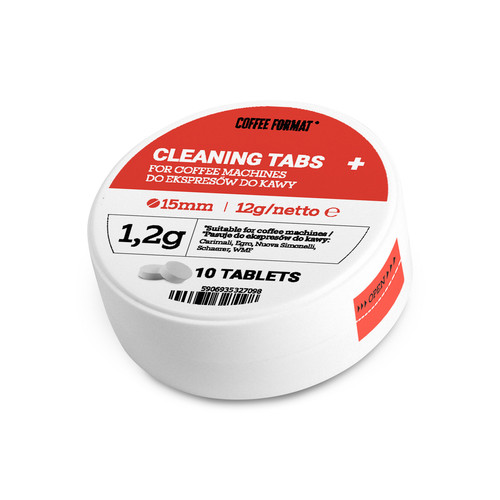 Coffee Format Cleaning Tabs+ 10 x 1,2g (pojemnik) — Coffee Format