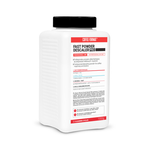 Odkamieniacz Coffee Format Fast Powder Descaler PRO 1000g — Coffee Format