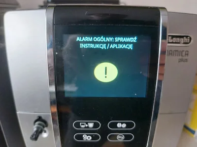 Alarm ekspresy DeLonghi Alarm ekspresy DeLonghi