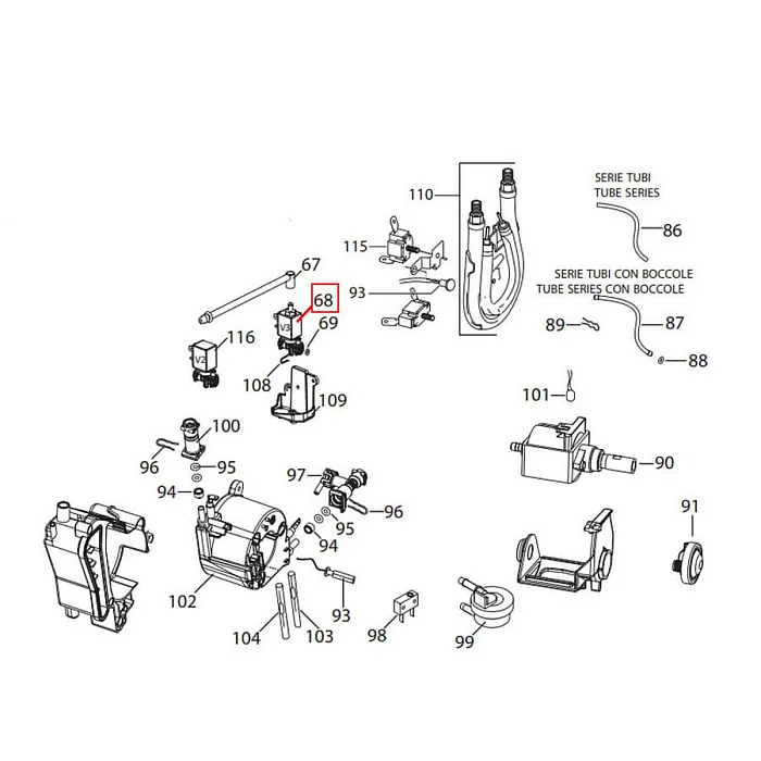 Elektrozawór do Ekspresu DeLonghi - Zamienna Część 5213218371 - AGD Group Łódź