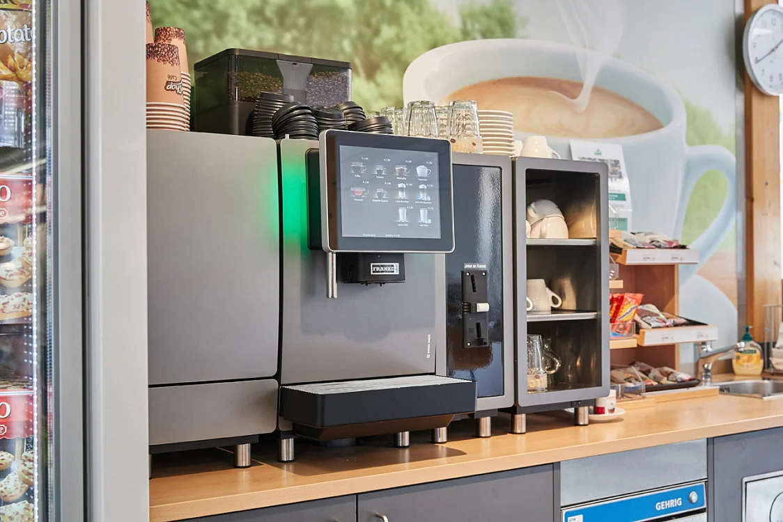 Ekspres Franke – nie rozpoznaje pojemnika na fusy lub pojemnika na wodę