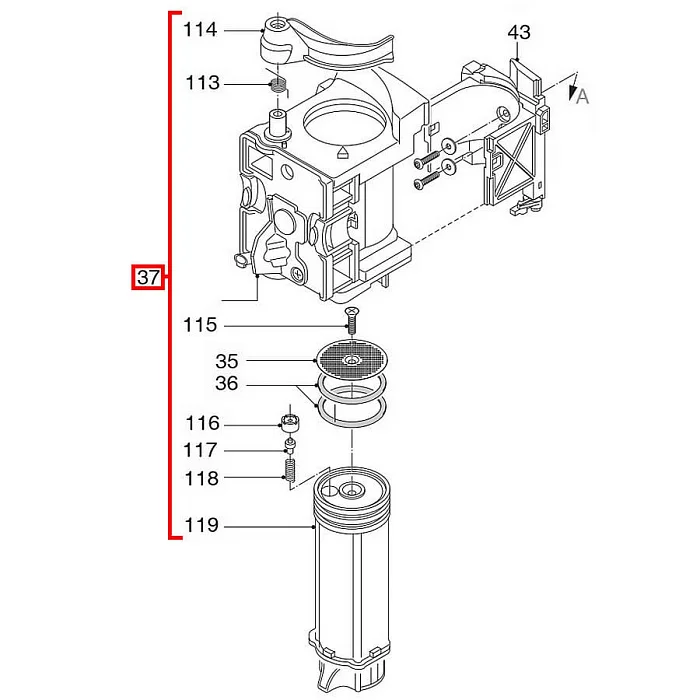 Zaparzacz do ekspresu dla Delonghi, AEG, Saeco i serii PrimaDonna, Magnifica, Perfecta - AGD Group Łódź