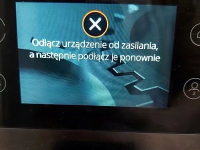 Krups - komunikat odłączyć i ponownie lub użyć aplikacji
