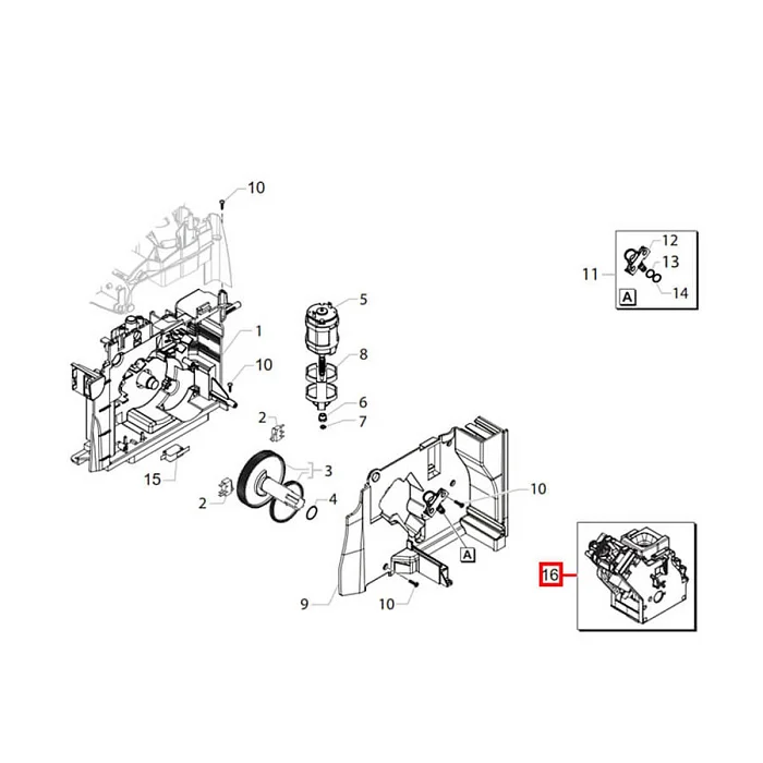 Zaparzacz do ekspresu SAECO Minuto, Intelia, Syntia, Moltio 421944093343 - AGD Group Łódź