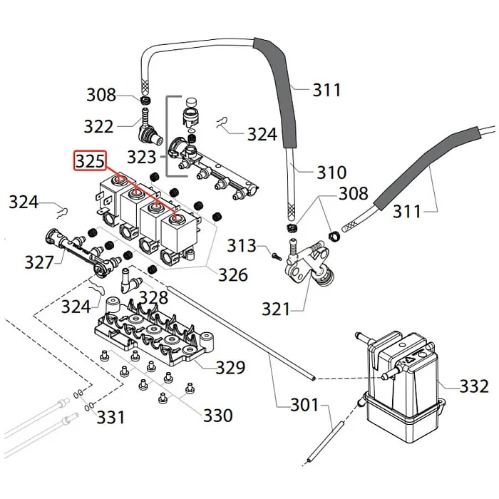 Zespół elektrozaworów do ekspresu Saeco 421945016241 - AGD Group Łódź